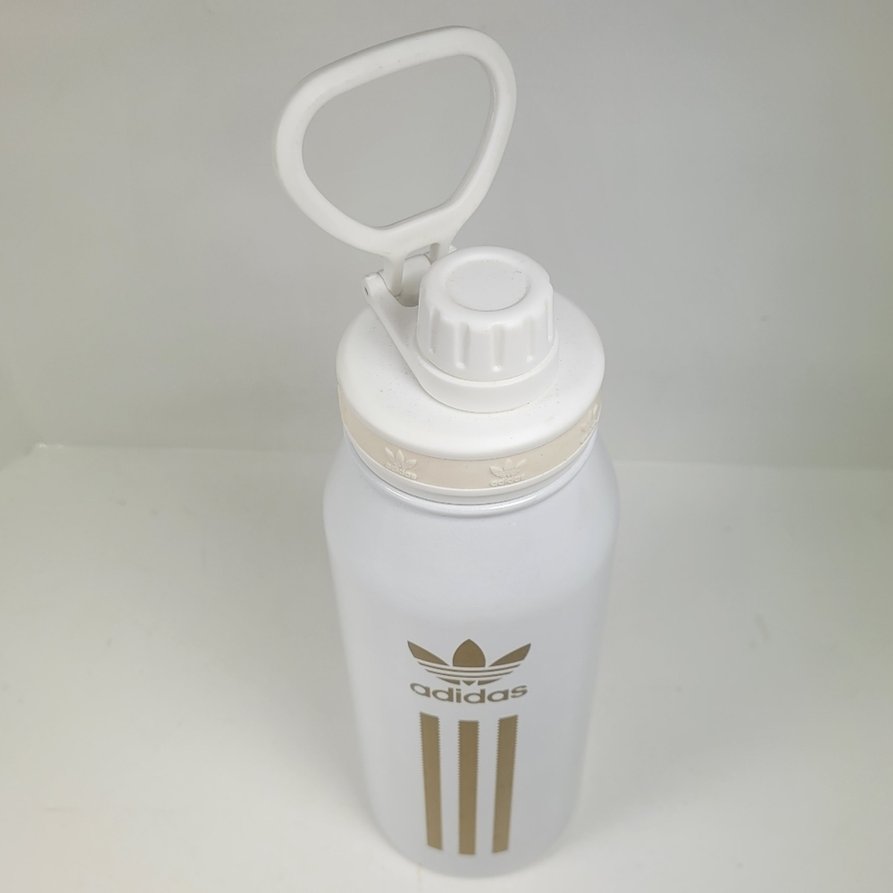 Adidas Originals White and Gold Water Bottle - Picture 6 of 10
